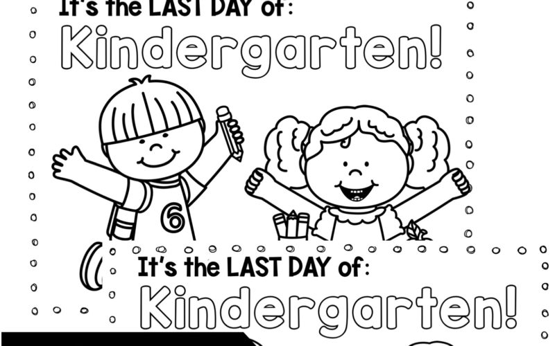 Last Day of Kindergarten Freebie!